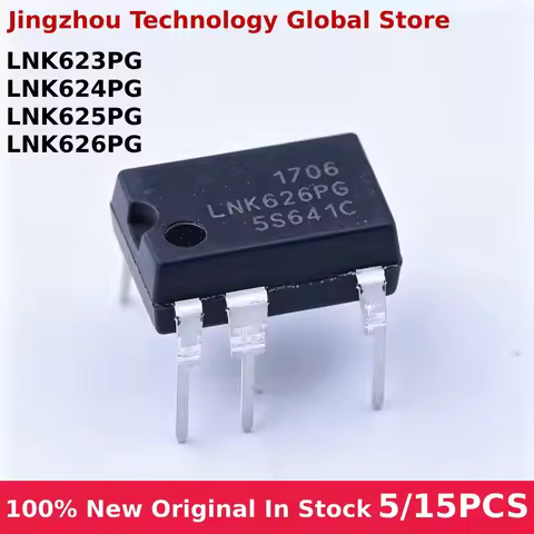 100% New 5/15PCS LNK623PG LNK624PG LNK625PG LNK626PG DIP7 In stock Wholesale