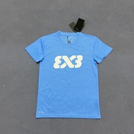 3v3 Bóng Rổ Tập Áo Thun Nhanh Khô Tay Dài Tay Ngắn Cổ Tròn Sợi Polyester Truyền Nhiệt Thiết Kế In Hì