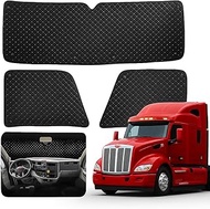 Sun Shield 3-Layer Insulated Blackout Window – Compatible with Peterbilt 579 & Peterbilt 567 – Heat 