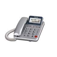 東元TECO 來電顯示有線電話機 XYFXC301 (銀) 家用電話 市內電話 桌上電話