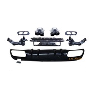 W205 tuning rear diffuser for Mercedes Benz W205 C43S AMG sedan rear diffuser 2015 2018