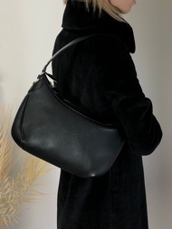 【VintageShop solo 日本直送中古包專賣店】Salvatore Ferragamo 手提包 黑色 Gancini 皮革 AF-21 4358 xn4ijj