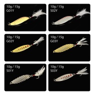 Fake Metal Fish Ikan Palsu umpan (Ready Stock) Bait Swimbait Lure Fishing Alat pancing 5.5cm 10g 15g