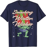 Hulk Smashing Winter Wishes Christmas T-Shirt