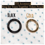 Tootooshop Accessory Metal Ring for Trace Together Token Cover, Bag ring, key ring, Ez link charm, a