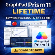 GraphPad Prism 11 Lifetime For Windows & MacOS | Statistical Analysis Software | Data Analysis & Gra