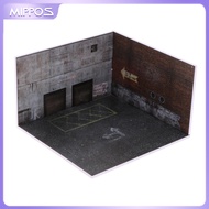 Mippos 1/64 Quy Mô Xe hơi mô hình Diorama Bãi Đậu Xe Xe mô hình đúc Hiển Thị phụ kiện tí hon công cụ