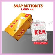 [1000pcs] Butang Ketip / Snap Button T5/ Butang ketip plastik KAM