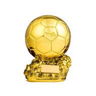 GETEK งานฝีมือเรซิน2022กาตาร์ World Cup Gifts Trophy Golden Globe Shooter Player Electroplating Gold