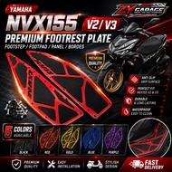Yamaha NVX155 V2 V3 Footrest Plate Footstep Carpet Footpad Panel Bordes NVX Aerox Accessories