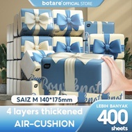 【20 Packs】Botare Air-Cushion Deluxe Comfort Thick Tissue Paper 4-Ply (400 Sheets x 20 Packs)