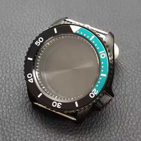 42mm Black NH35 Watch Case Sapphire Crystal Glass Fit for NH35 NH36 4R35 4R36 7S26 Movement 28.5mm D