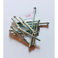 MESIN / Engine Block Bolts Motorcycle Cvt Tank Bolts M6x70mm/ 7cm Package (10--50Pcs)
