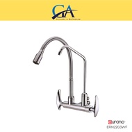 Eurano Milano Series Wall Flexible Sink Tap with Filter