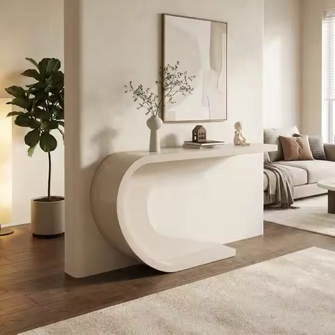 Creative Design Console Table Ultra Narrow Wall Mounted Entryway Living Room Furniture Modern Minima