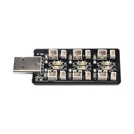 Aideepen 1S lithium battery charger 3.7V/3.8V parallel charging board 6-way USB aircraft model 4.2V/
