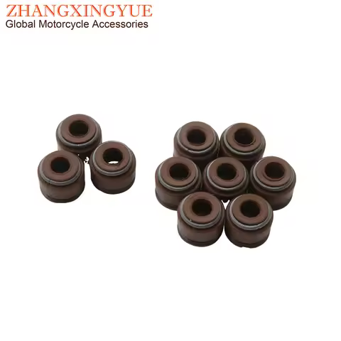 10pc Valve Oil Seal For Sym Euro MX DD 125 FNX125i Fiddle II III 4 50 125 200 GTS125 GTS250 GTS 300 