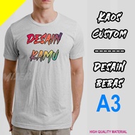 MESIN CUSTOM T-SHIRTS Design FULL COLORbebas - A3 DTF DIGITAL MACHINE SCREEN PRINTING