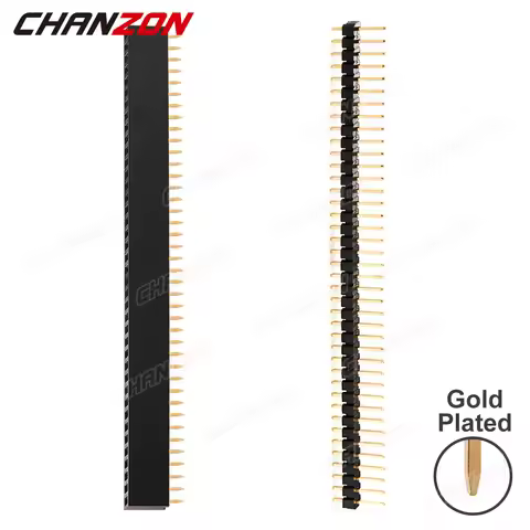 Male Female Single Row 40 Pin Header 2.54mm Gold Plated Breakable Extension Connector Strip for Ardu
