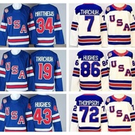 National Team Hockey Jersey Retro Hockey Jersey Team USA Matthews tkachuk Jersey