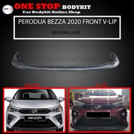 PERODUA BEZZA 2020 FRONT V-LIP (PU) POLYURETHANE SKIRT LIP BODYKIT