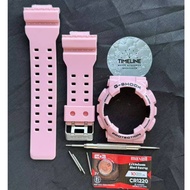 Glossy Pink Bezel and Strap Fits For GA-100 GA-110 GA-120 GD-100 GD-110 GD-120