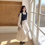 French Elegance Denim Vest Suit Set - Stylish Women's Autumn Outfit