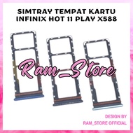 Sim Tray Simtray INFINIX HOT 11 PLAY X588 Slot Sim Tempat Kartu Hp