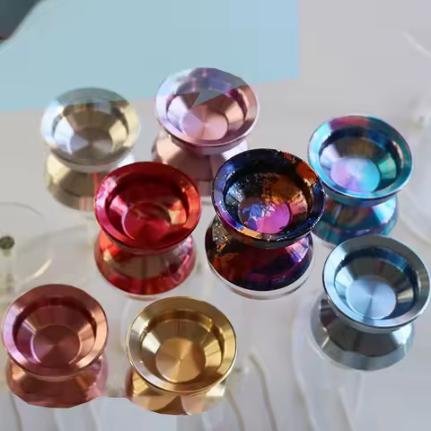 Metal Glossy Yoyo Professional Alloy Surface Splashing ink graffiti Yoyo Unresponsive Yoyo Easy to c