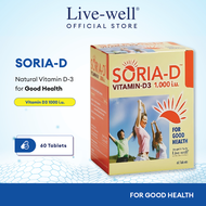 SORIA-D Natural Vitamin | Vitamin D3 Supplement for Bone Health |  Tingkatkan Kesihatan Tulang dengan Soria-D