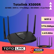 Totolink X5000R AX1800 WiFi 6 Gigabit Wireless WiFi Router For UniFi, Maxls Fiber, Time Fibre