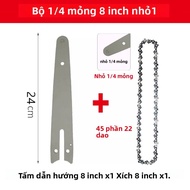 Di Động Điện Cưa Xích Hướng Dẫn Phụ Kiện 4/6/8/10 Inch Mini Máy Cưa Xích Khai Thác Gỗ Lưỡi Cưa Tỉa D