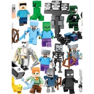 Minecraft Withered Entity 303 Fear Demon King Skull Diamond Steve Creeper Assembly Building Block Ma