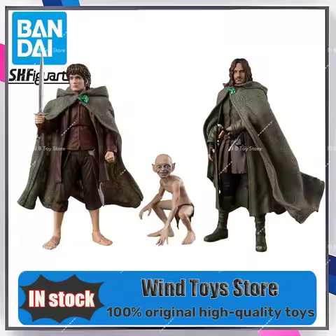 In Stock Bandai S.H.Figuarts Aragorn (Lord of The Rings) Frodo Baggins & Gollum (Lord of The Rings) 