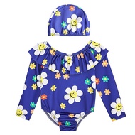 Blue Girls' Swimsuit Shepherd Summer Bright Colors Swimsuit for Kid Girls Swimming Costume Kids Swim