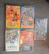 PSP 三國志V  5 / 信長之野望  天翔記 烈風伝 加強版/ 幻想水滸傳  基連之野望