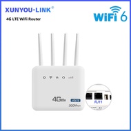 4G LTE WiFi Router WiFi 6 Modem 300Mbps 2.4 G With Wired RJ11 Telephone Interface SIM Card Slot