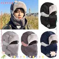CLEVER Earflap Hats, Warm Windproof Bomber Cap, Winter Russian Thickening Plush Ear Protectors Hats 