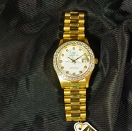 OP olym pianus sapphire นาฬิกาข้อมือผู้ชาย รุ่น 893271-219 เรือนทอง  ( ของแท้ประกันศูนย์ 1 ปี ) NATEETONG