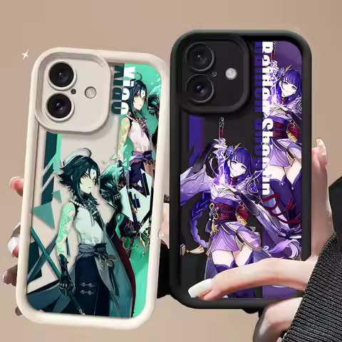 Genshin Impact Miko Xiao Phone Case For VIVO V60 V21 V23 V23E V25 V27 V29 V30 V30E V40 SE V50 X80 X9