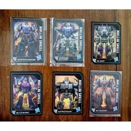 TRANSFORMERS HASBRO COLLECTOR CARDS TRIPLE CHANGERS TITAN CHARACTERS OVERLORD SIXSHOT OCTANE