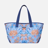 Kanthamat Cotton Capri Medium Beach Bag - Blue