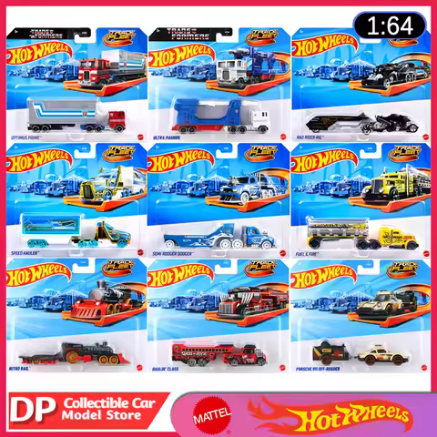 In Stock Hot Wheels Super Hauling Rig Car 1:64 Scale Optimus Prime Transformers Track Fleet Series D