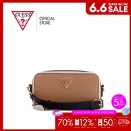 GUESS กระเป๋าสะพายข้างผู้หญิง รุ่น VG900774 BREANA MINI CROSSBODY CAMERA สีน้ำตาล