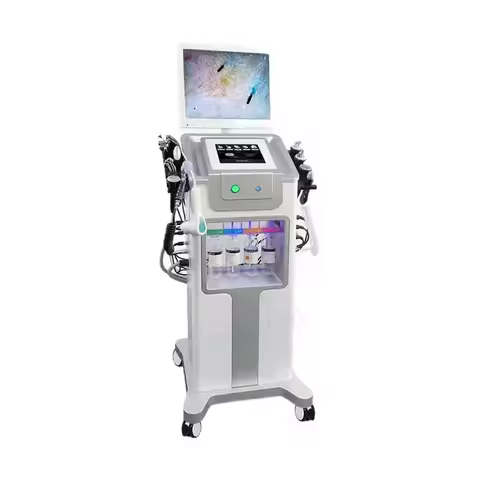 12 in 1 Hydra Beauty Salon Deep Cleansing Face Eye Treatment Analyzer Standing Type Wholesale Price 