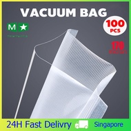 100PCS Plastic Vacuum Bag Frozen Food Vacum Emboss Sealer Packing Bag 170 Micron 15x20cm | 20x30cm