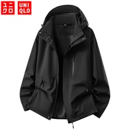 UNIQLO Men's Casual Jacket Windproof Waterproof  Hiking Fashion Brand Couple Style Men's Jacket