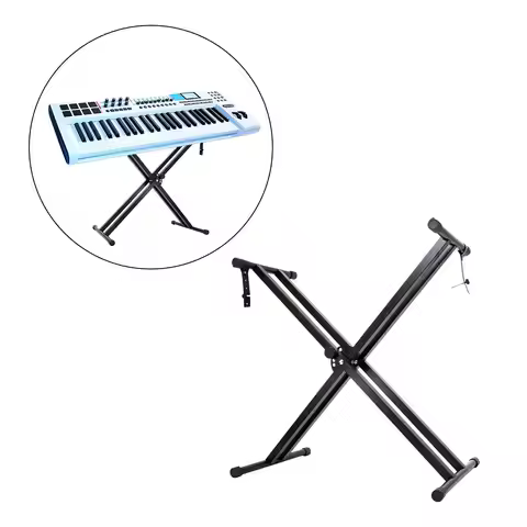 Piano Keyboard Stand Height Adjustable Detachable Folding Digital Piano Stand Holder for Beginners B