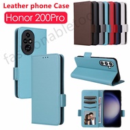 Flip Leather Phone Case For Honor 200 pro Lite Smart 200pro 200Lite 200Smart Honor200 pro Honor200pr