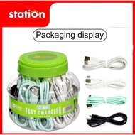 DAP Data Cable D-J01M (Micro), D-J01C (Type C) & D-J01L (Lightning) Per Jar contains (20 Pcs)